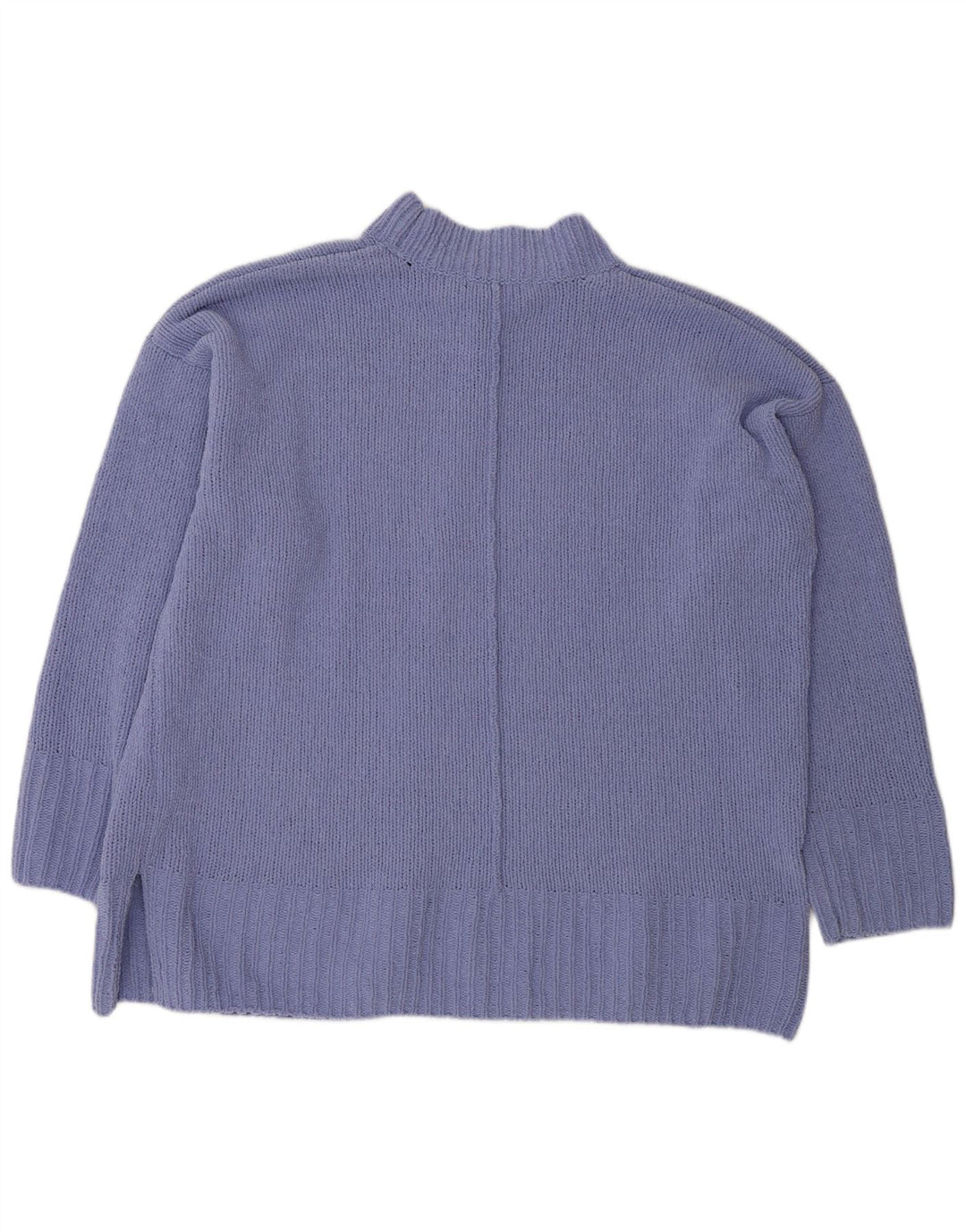 Marks & Spencer Womens Oversized Turtle Neck Jumper Sweater UK 18 XL Purple