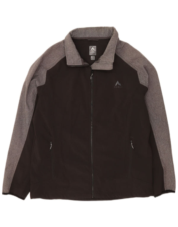 McKinley Mens Bomber Jacket UK 44 2XL Black Colourblock Polyester Sports