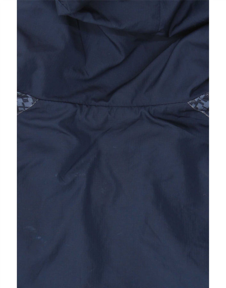Adidas Boys Hooded Tracksuit Top Jacket 13-14 Years Navy Blue Polyester