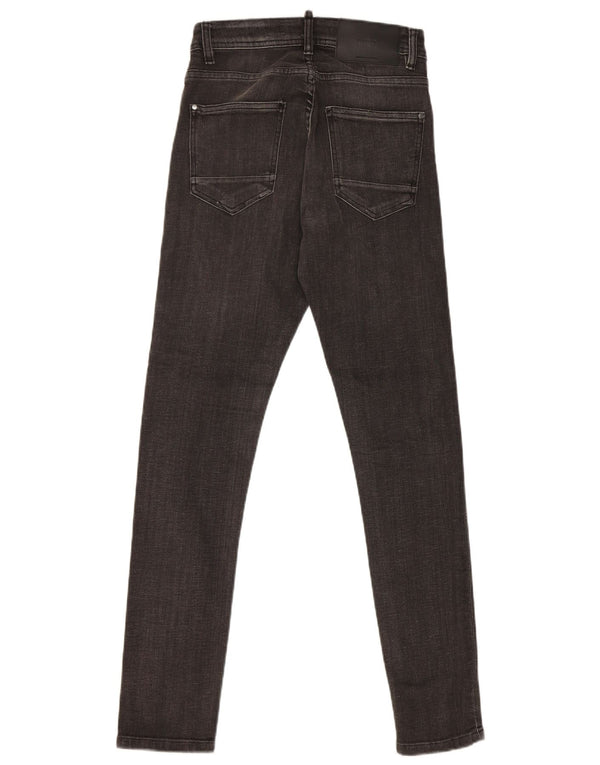 Zara Mens Slim Jeans EU 36 XS W29 L30 Black Cotton