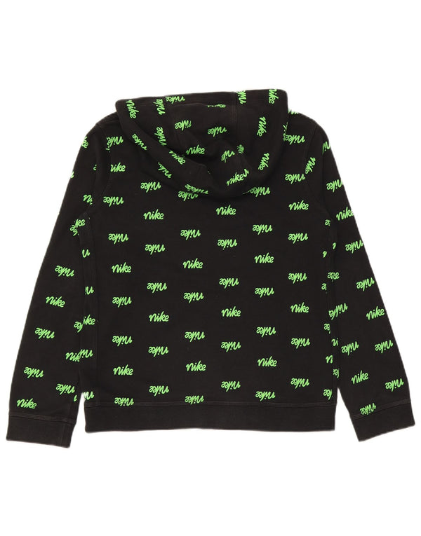 Nike Boys Graphic Standard Fit Hoodie Jumper 13-14 Years XL Black