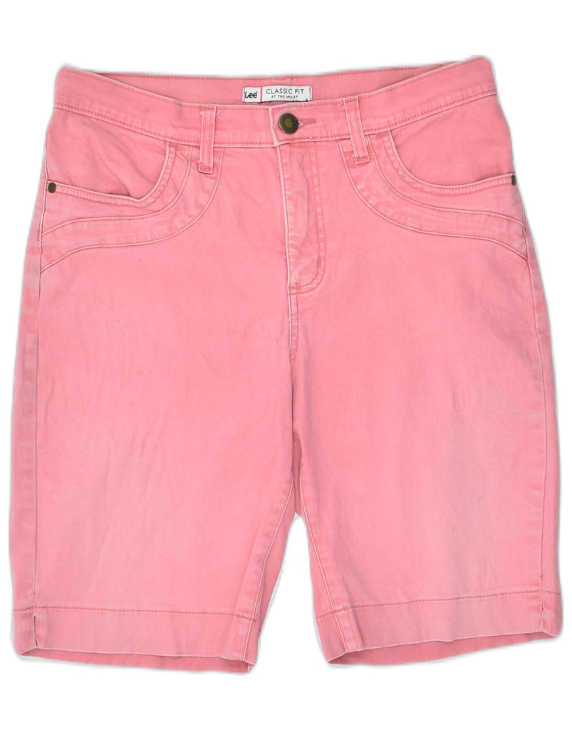 LEE Womens Classic Fit Casual Shorts Medium W30 Pink Cotton | Vintage | Thrift | Second-Hand | Used Clothing | Messina Hembry 