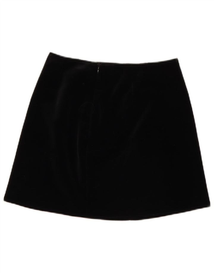 Moda Dossier Womens Mini Corduroy Skirt IT 42 Medium W28 Black