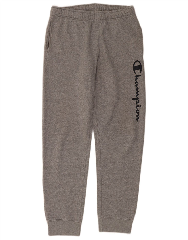 Champion Mens Graphic Tracksuit Trousers Joggers Medium  Grey