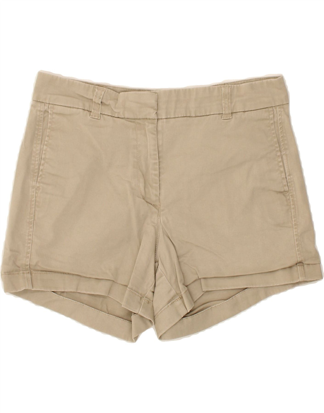 J. CREW Womens Hot Pants US 6 Medium W30 Beige Cotton Vintage J. Crew and Second-Hand J. Crew from Messina Hembry 