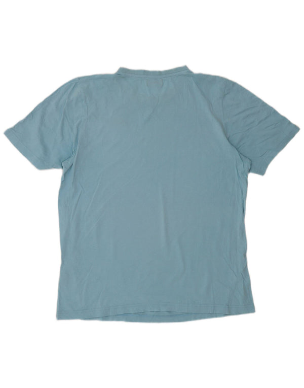 Kappa Mens T-Shirt Top Large Blue Cotton