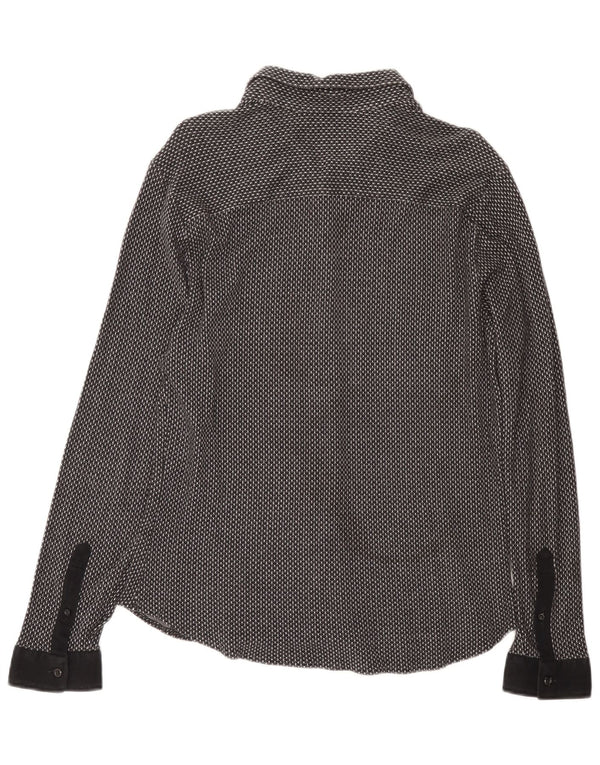 EMPORIO ARMANI Mens Shirt 2XL Black Spotted