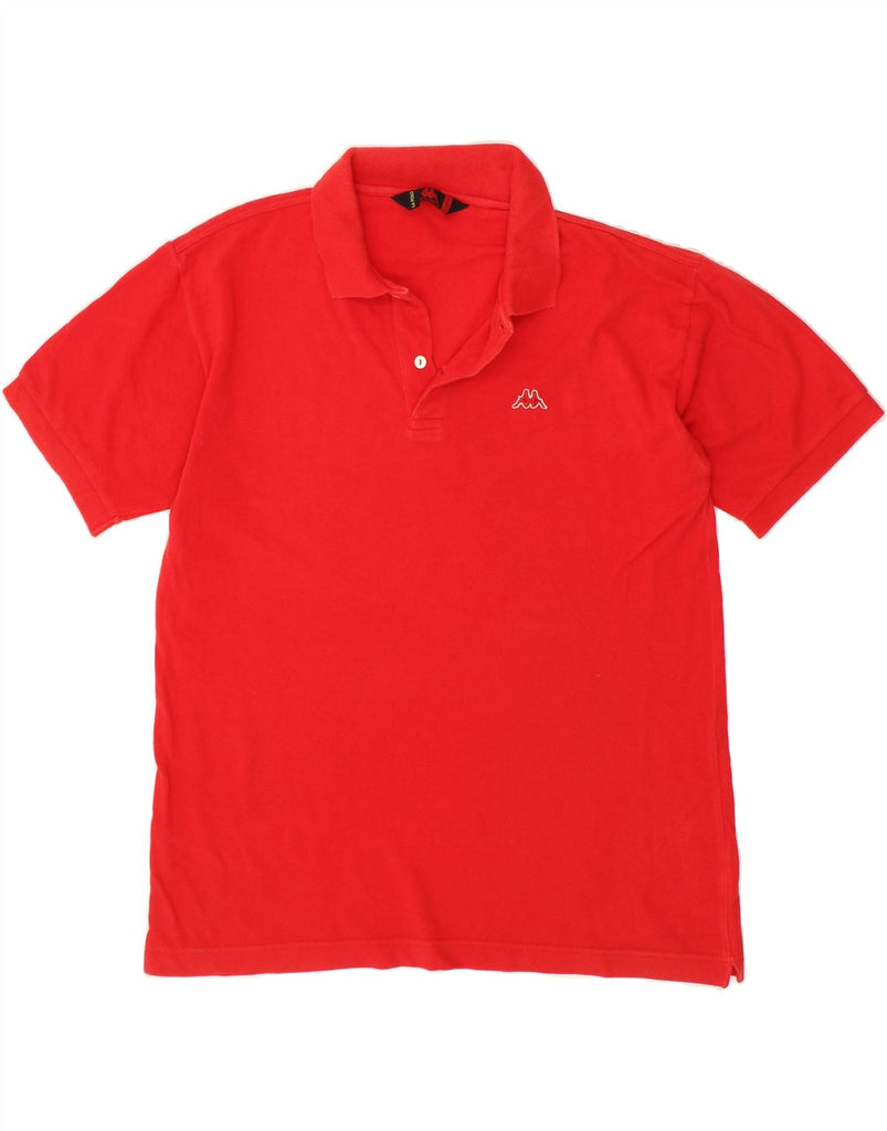 KAPPA Mens Polo Shirt Large Red Cotton | Vintage Kappa | Thrift | Second-Hand Kappa | Used Clothing | Messina Hembry 