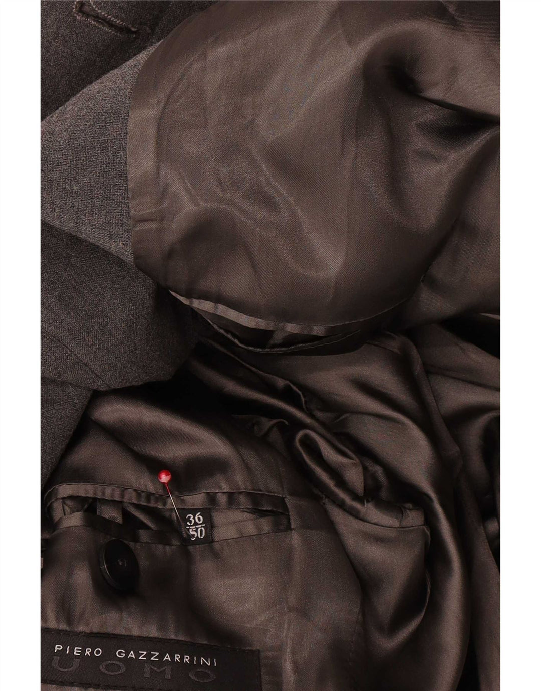 Gazzarrini Mens Overcoat IT 50 Large Grey