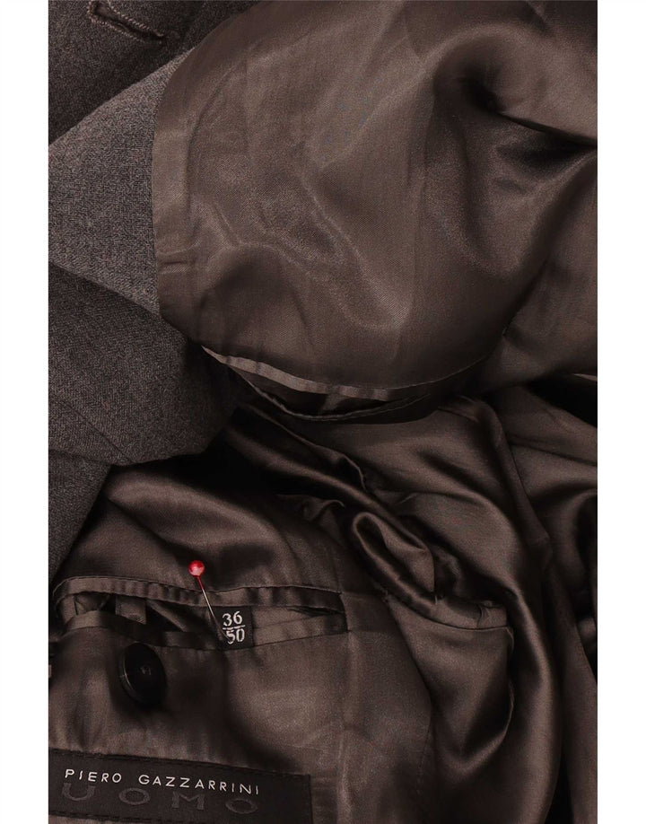 Gazzarrini Mens Overcoat IT 50 Large Grey