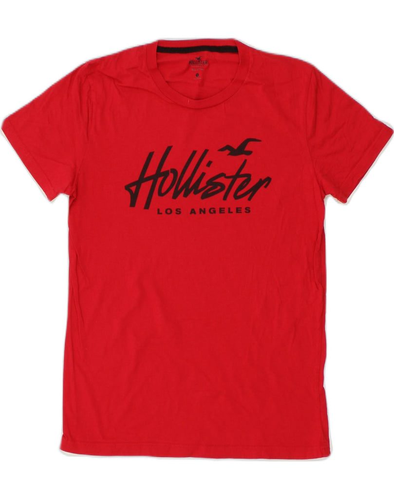 HOLLISTER Mens Graphic T-Shirt Top Small Red Cotton | Vintage Hollister | Thrift | Second-Hand Hollister | Used Clothing | Messina Hembry 