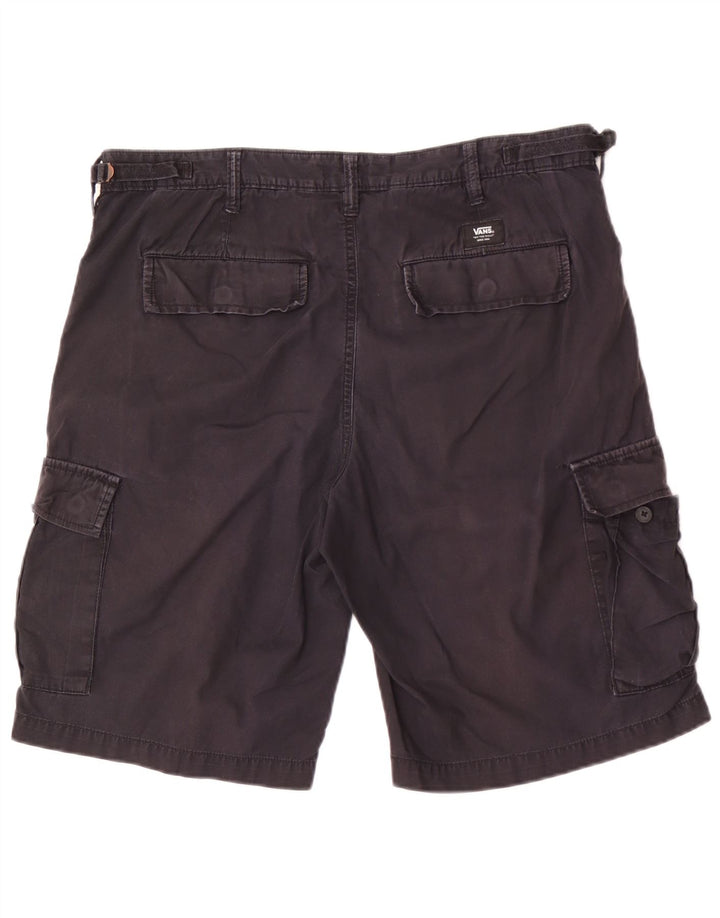 Vans Mens Cargo Shorts W34 Large Navy Blue