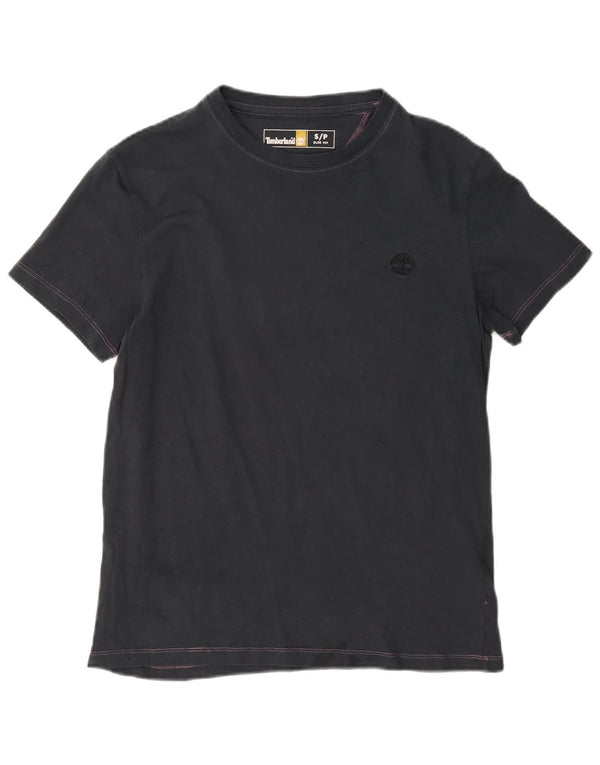 Timberland Mens Slim Fit T-Shirt Top Small Navy Blue Cotton