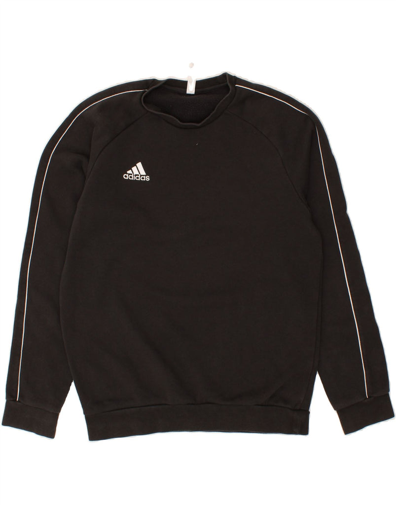 ADIDAS Mens Sweatshirt Jumper Medium Black Cotton Vintage Adidas and Second-Hand Adidas from Messina Hembry 