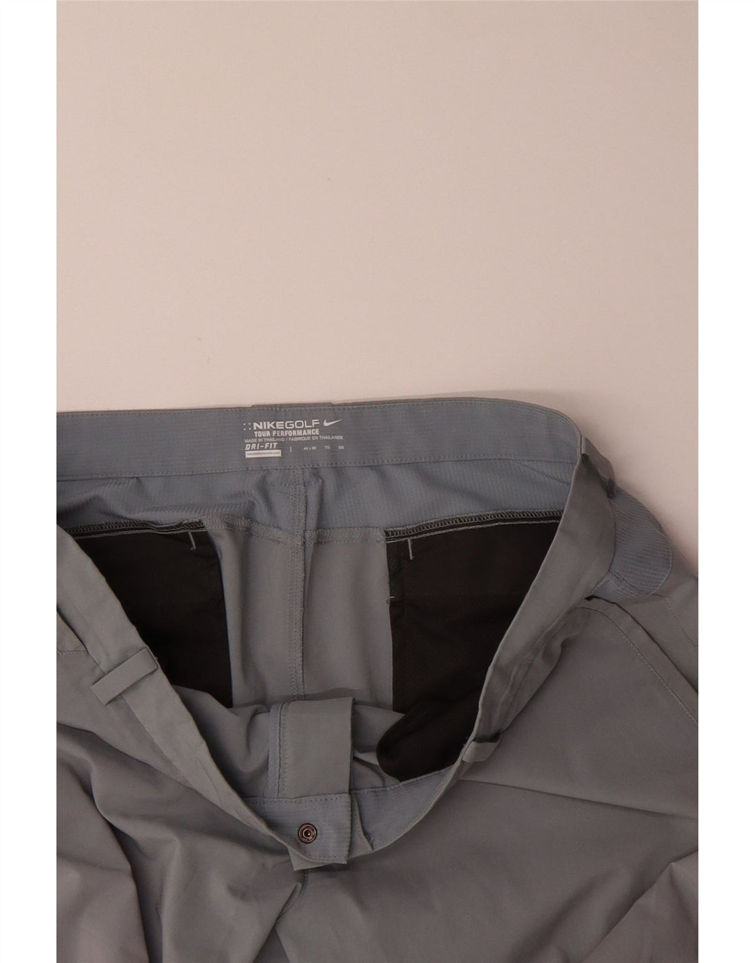 NIKE Mens Dri Fit Straight Chino Trousers W40 L32 Grey Polyester Vintage Nike and Second-Hand Nike from Messina Hembry 