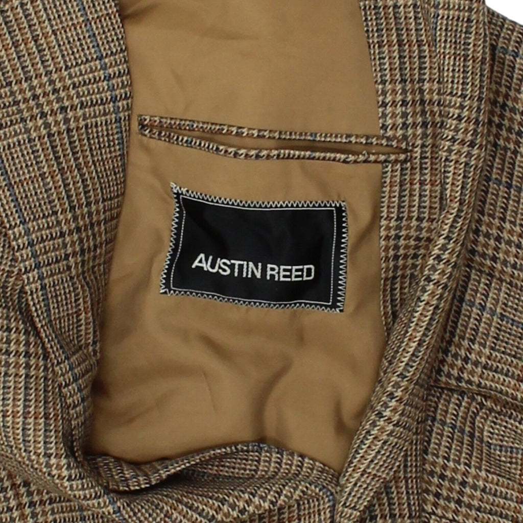 Austin Reed Mens Brown Check Blazer Jacket | Vintage High End Designer Suit VTG | Vintage Messina Hembry | Thrift | Second-Hand Messina Hembry | Used Clothing | Messina Hembry 