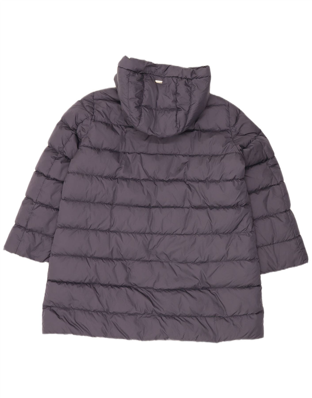 Herno Womens Oversized Hooded Padded Coat IT 48 XL Grey Polyamide