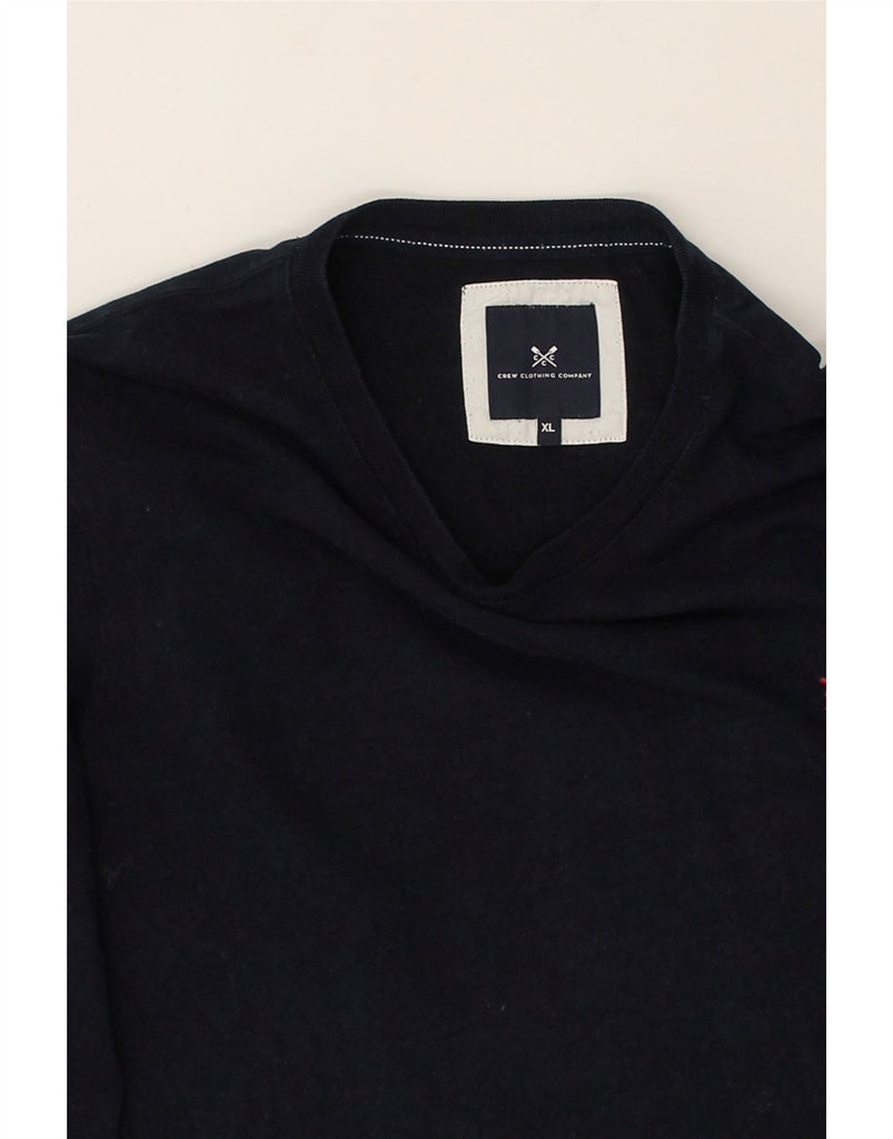 CREW CLOTHING Mens Top Long Sleeve XL Navy Blue Cotton | Vintage Crew Clothing | Thrift | Second-Hand Crew Clothing | Used Clothing | Messina Hembry 