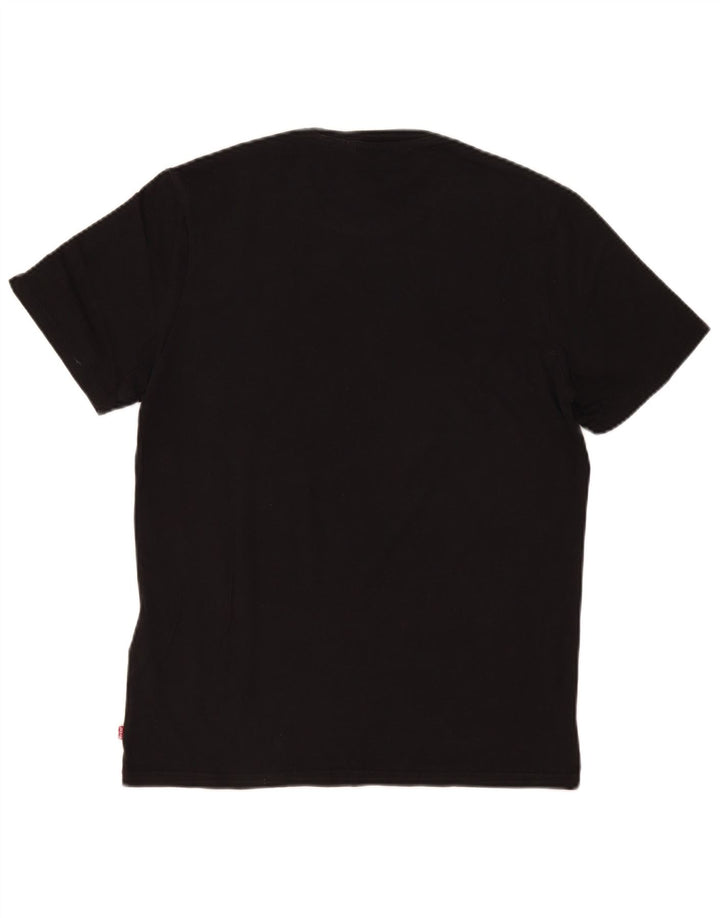 Levi's Mens Graphic T-Shirt Top Medium Black Cotton