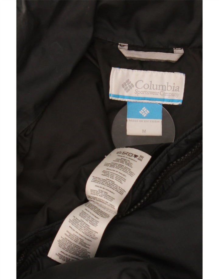 Columbia Mens Padded Jacket UK 38 Medium Black Polyester