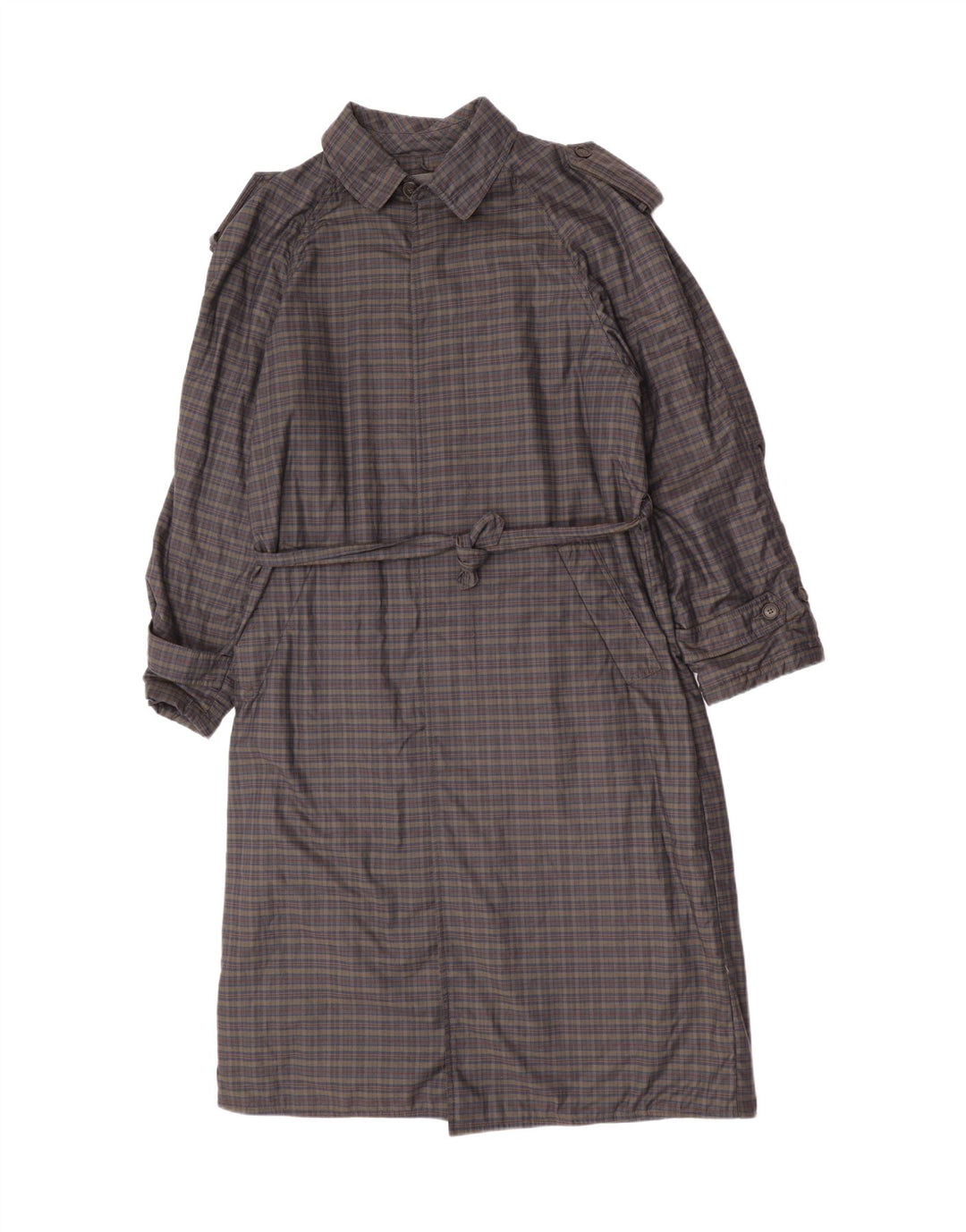 Gio Renzi Mens Military Windbreaker Coat UK 38 Medium Grey Check