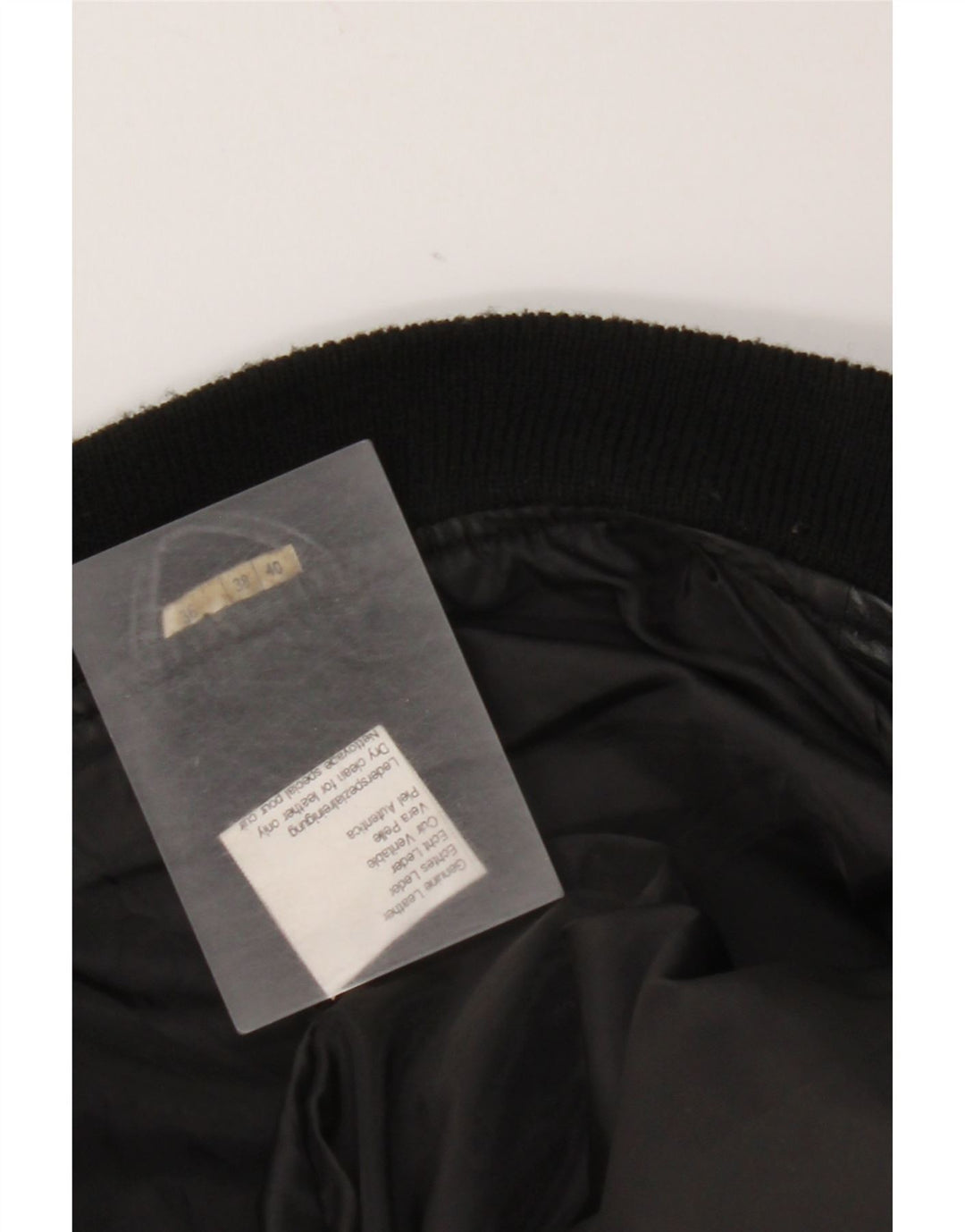 Vintage Womens Loose Fit Leather Jacket EU 38 Medium Black Leather