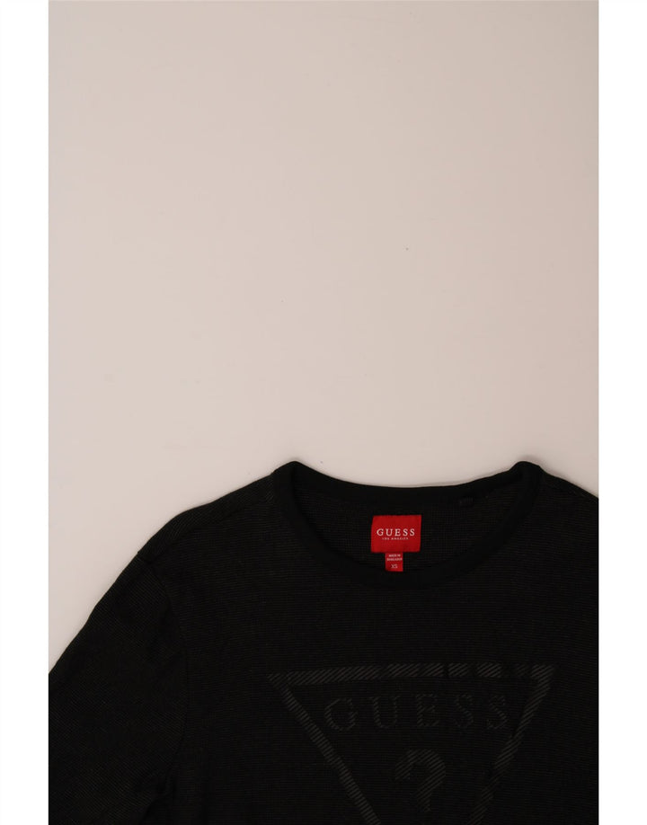 GUESS Mens Graphic T-Shirt Top XS Black Cotton Vintage Guess and Second-Hand Guess from Messina Hembry 