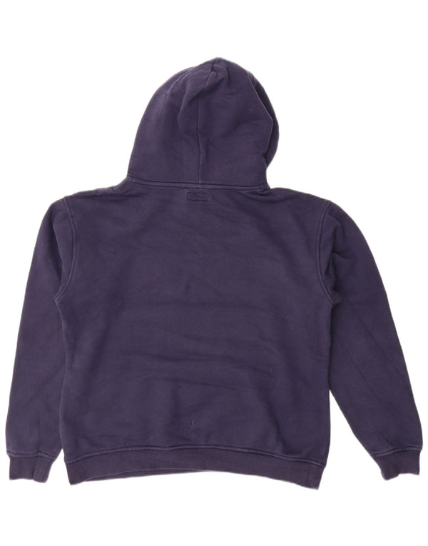 TOMMY HILFIGER Womens Oversized Hoodie Jumper UK 14 Medium Navy Blue