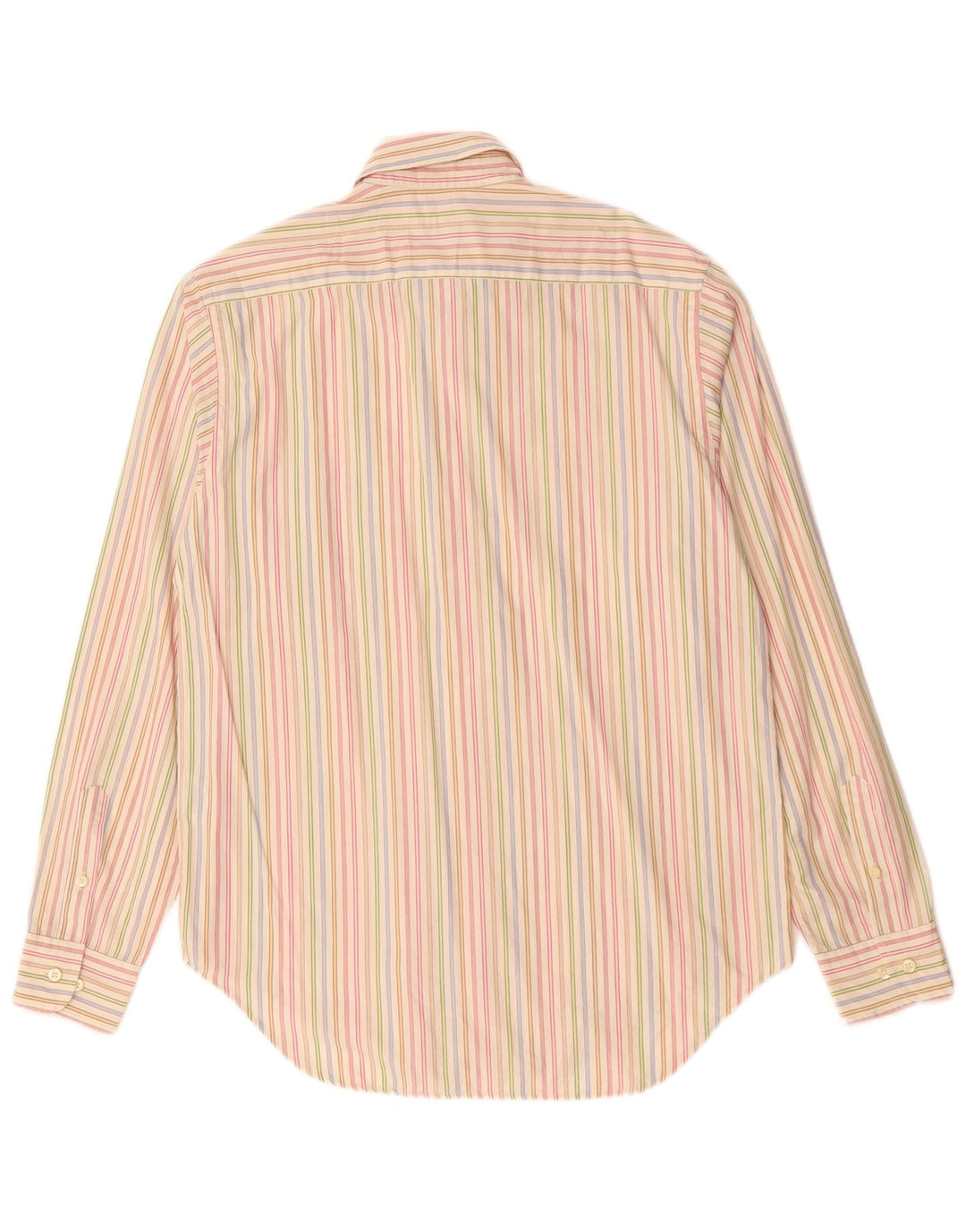 Henry Cottons Mens Shirt Size 41 Medium Multicoloured Striped Cotton