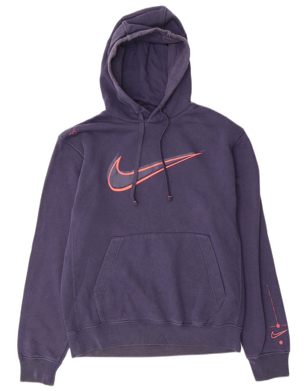 Nike Mens Graphic Hoodie Jumper Small Navy Blue