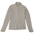 Adidas Womens Climacool Zip Neck Pullover Tracksuit Top UK 10 Small Grey