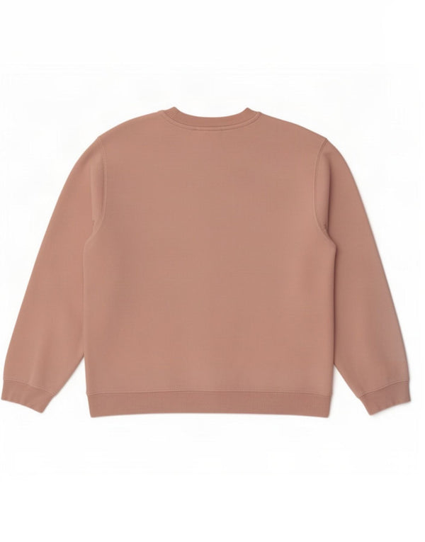 Zara Womens Sweatshirt Jumper UK 14 Medium Pink Cotton