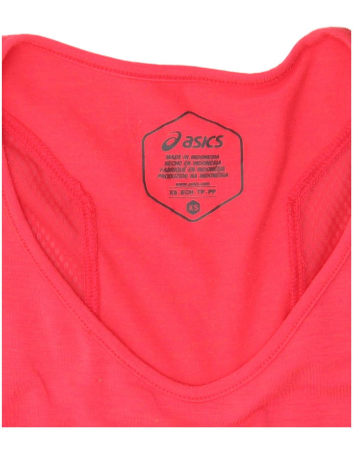 Asics Womens T-Shirt Top UK 6 XS Pink