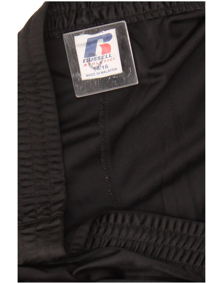 Russell Athletic Boys Sport Shorts 14-15 Years  Black Colourblock Polyester