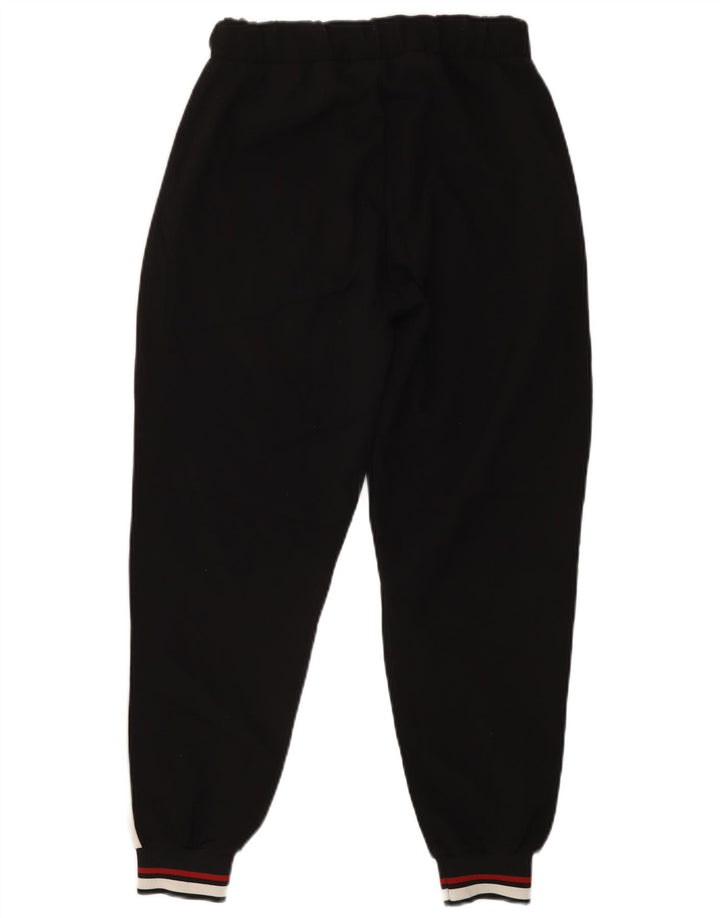 Zara Womens Tracksuit Trousers Joggers Small Black Colourblock Polyester