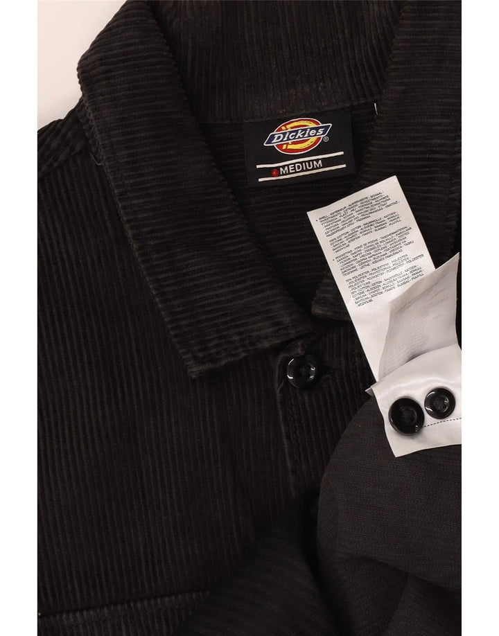 Dickies Mens Overshirt Corduroy Shirt Medium Navy Blue Cotton