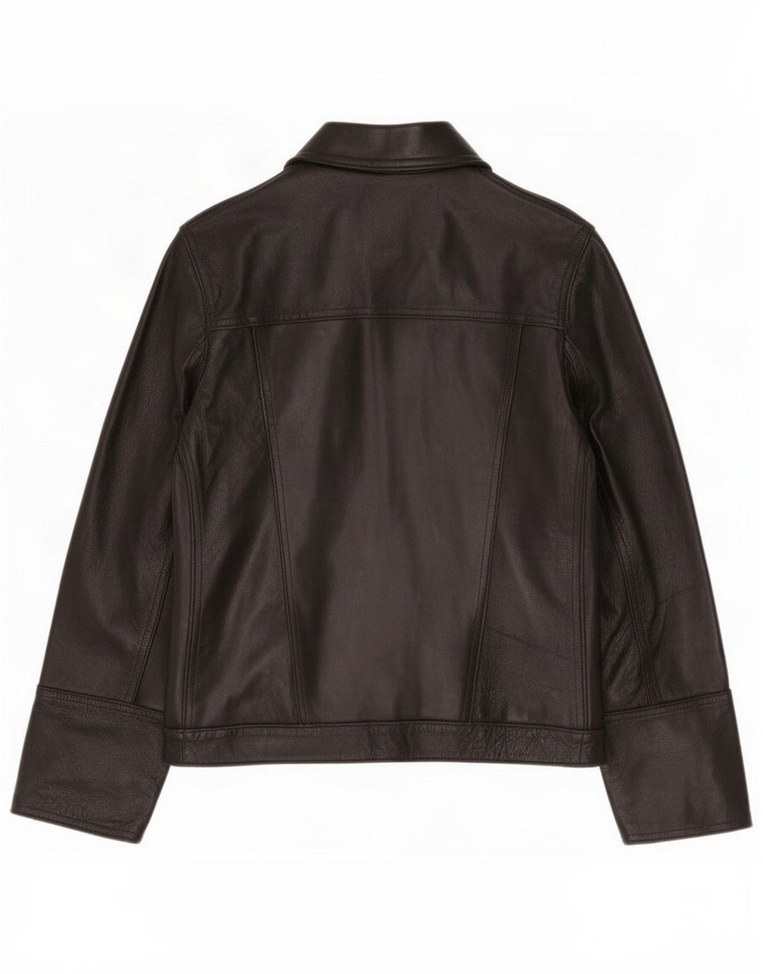 Max Womens Leather Jacket UK 10 Small Black