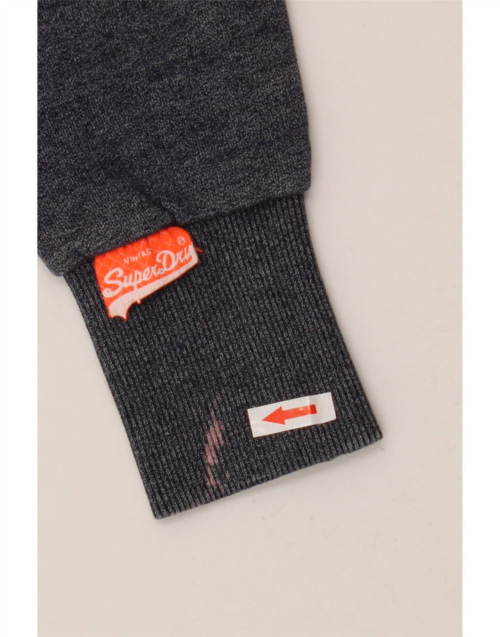 Superdry Mens Graphic Hoodie Jumper Small Blue Cotton