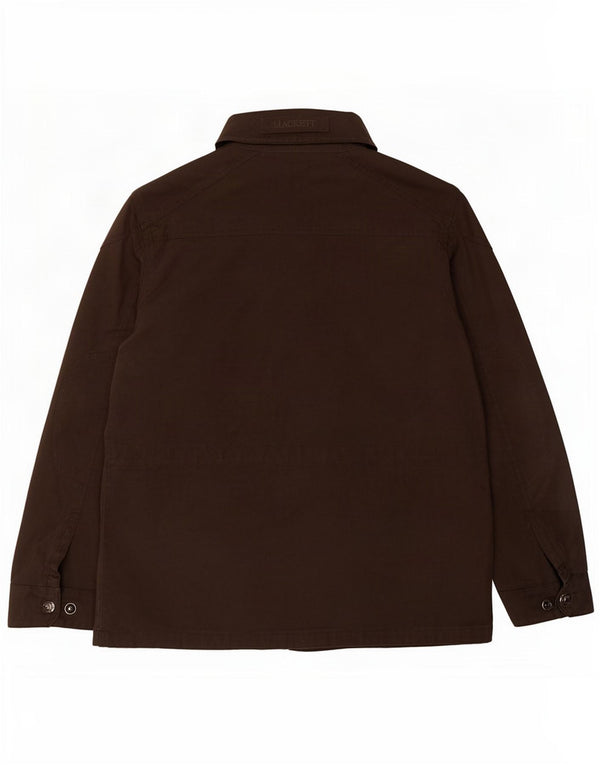 Hackett Mens Padded Jacket UK 40 Large Brown Nylon