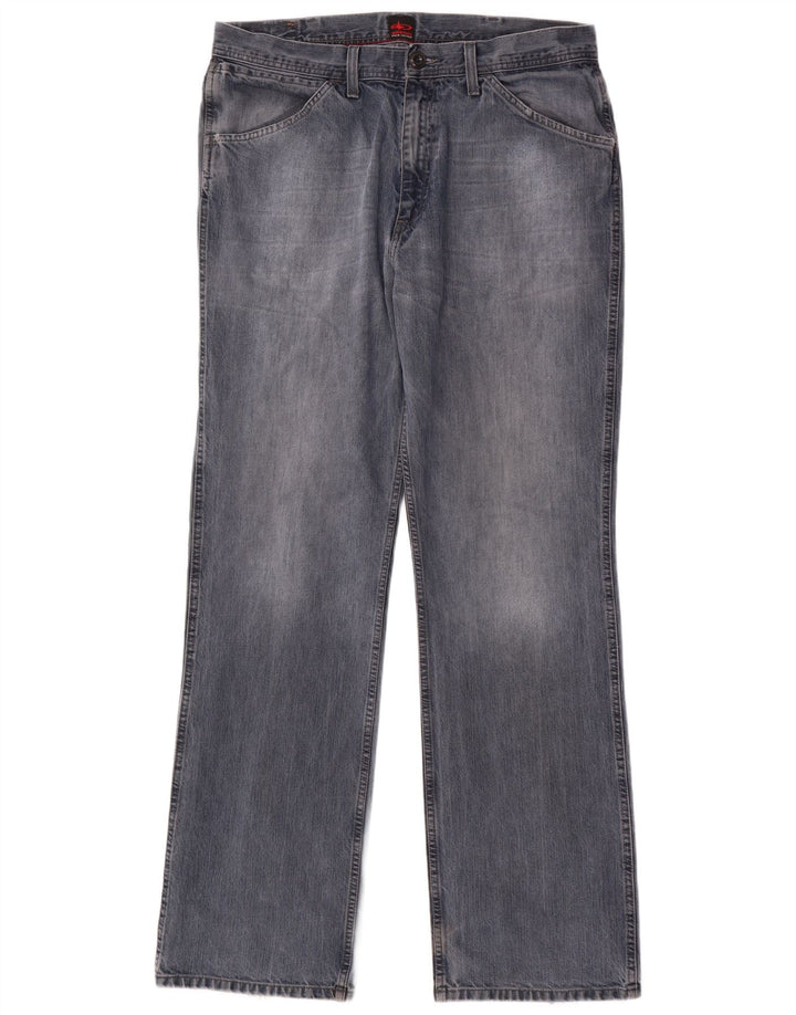 Big Star Mens Straight Jeans W36 L34 Blue Cotton