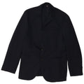 Marks & Spencer Mens 2 Button Blazer Jacket UK 44 XL Navy Blue Cotton