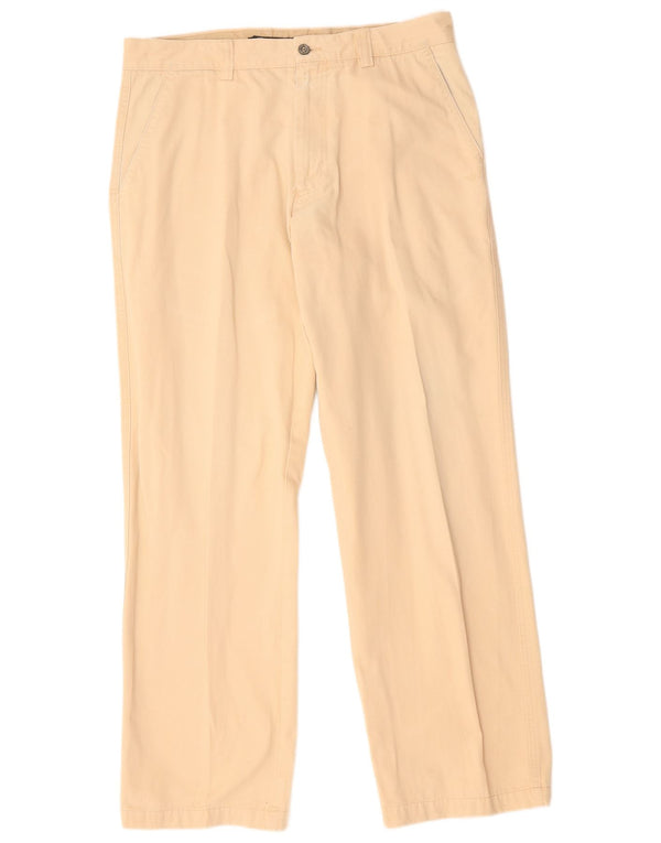 Dockers Mens Comfort Fit Straight Chino Trousers W34 L32 Beige