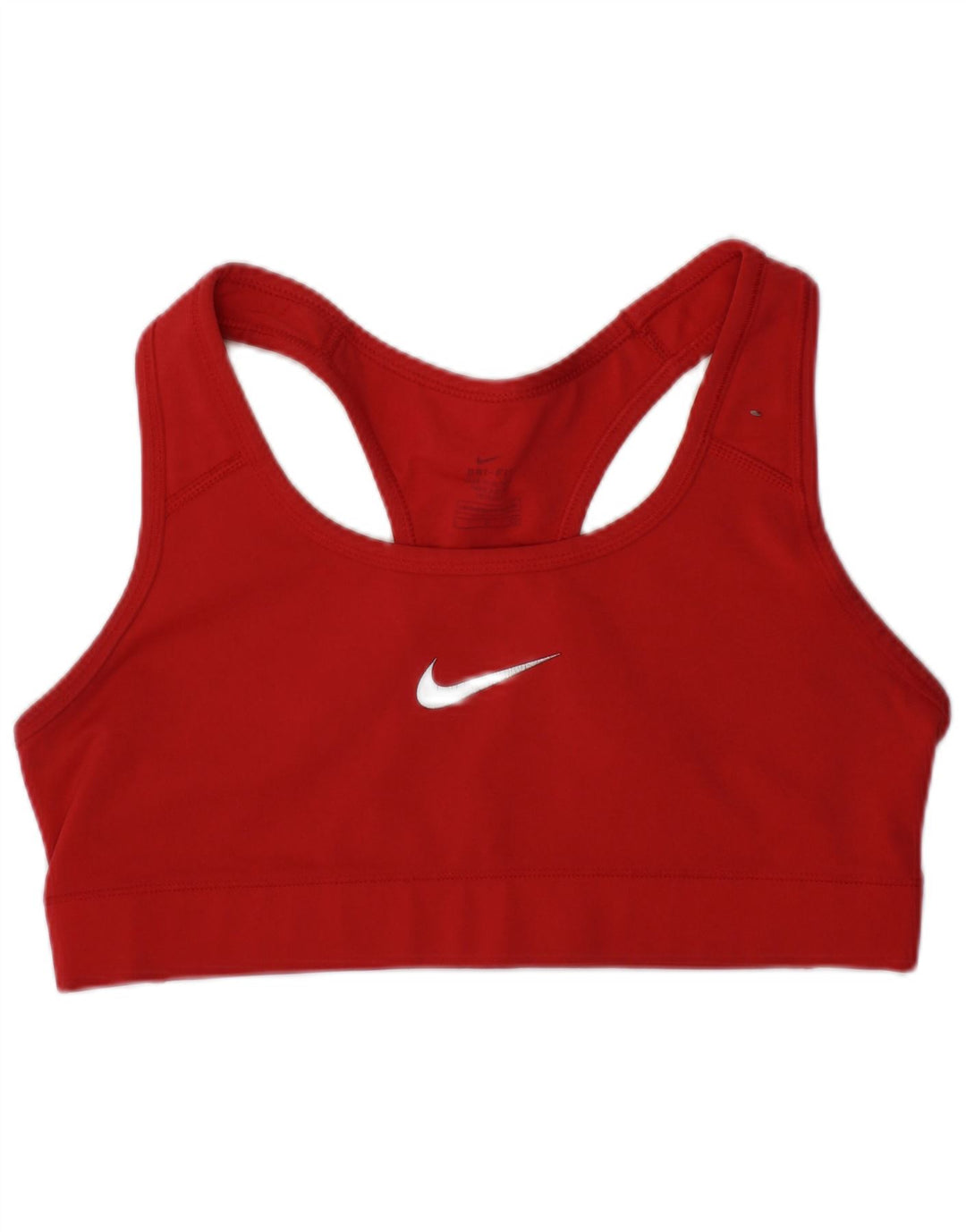Nike Womens Dri Fit Sport Bra Top Small Red Polyester Sports
