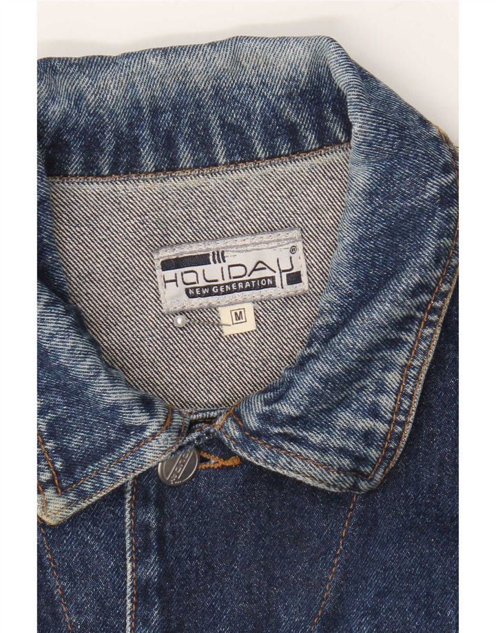 Holiday Mens Regular Fit Denim Jacket UK 38 Medium Blue Cotton