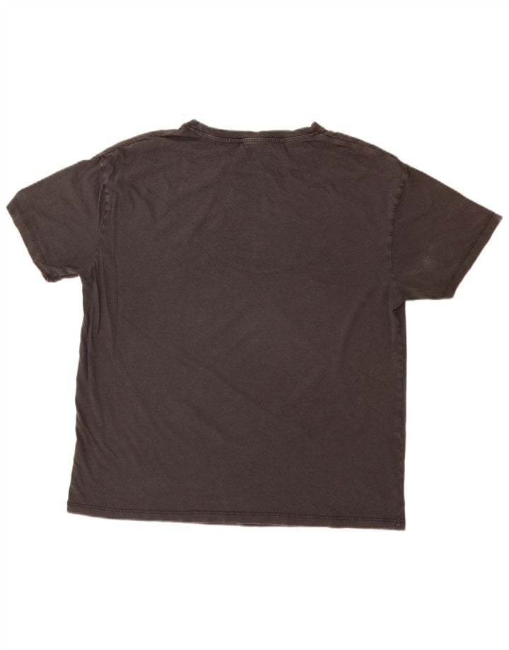 Pull & Bear Mens Guns & Roses Graphic T-Shirt Top Large Grey Cotton