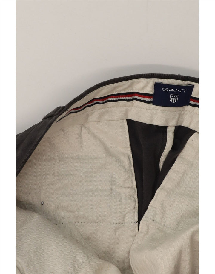 GANT Mens Straight Chino Trousers W40 L34 Grey