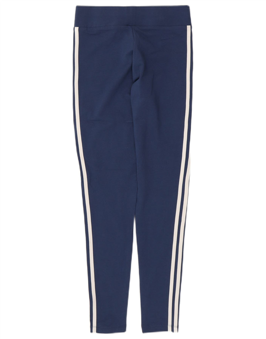 ADIDAS Womens Leggings UK 10 Small  Navy Blue Cotton