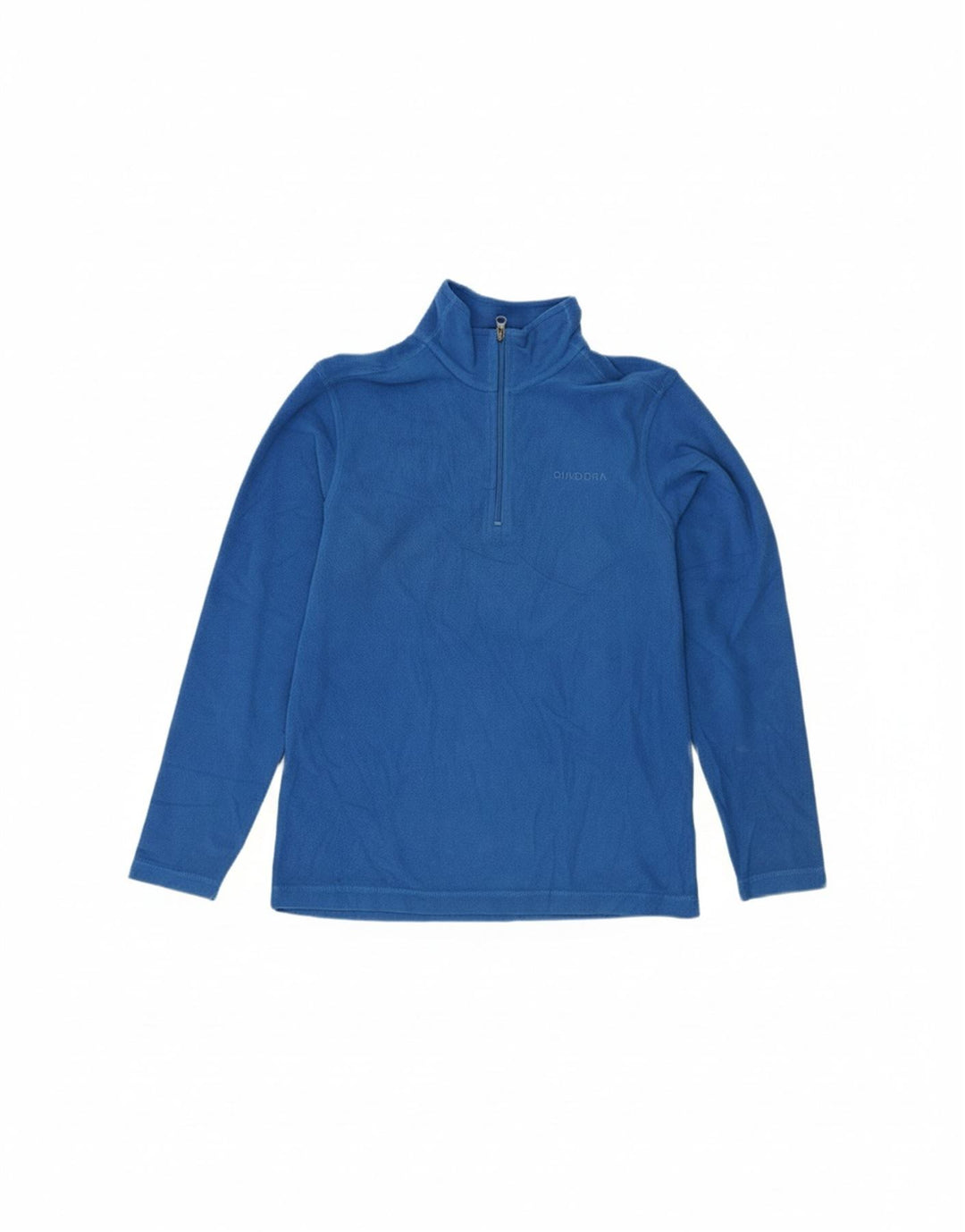 DIADORA Mens Zip Neck Fleece Jumper Small Blue Polyester Vintage Diadora and Second-Hand Diadora from Messina Hembry 