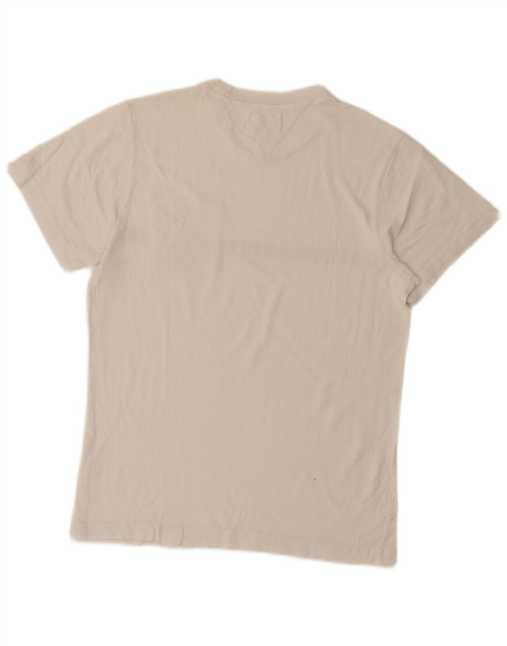 TOMMY HILFIGER Mens Graphic T-Shirt Top XS White