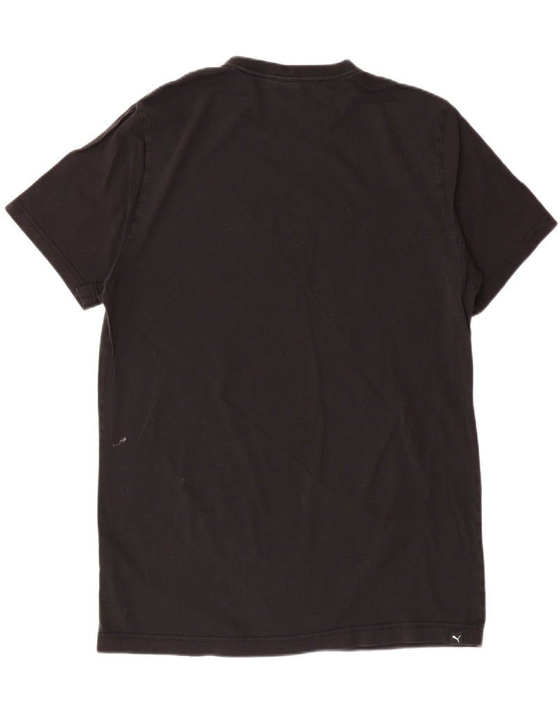PUMA Mens Graphic T-Shirt Top Large Black Cotton Vintage Puma and Second-Hand Puma from Messina Hembry 
